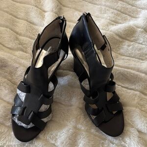 Michael Kors Black Strappy Heels